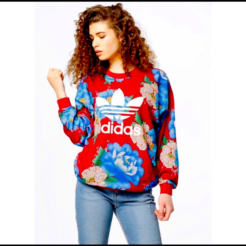 Addidas Floral Crew Neck